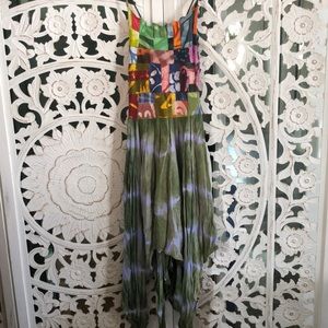 COSTA RICA Batic Tie-dye Patchwork Dress